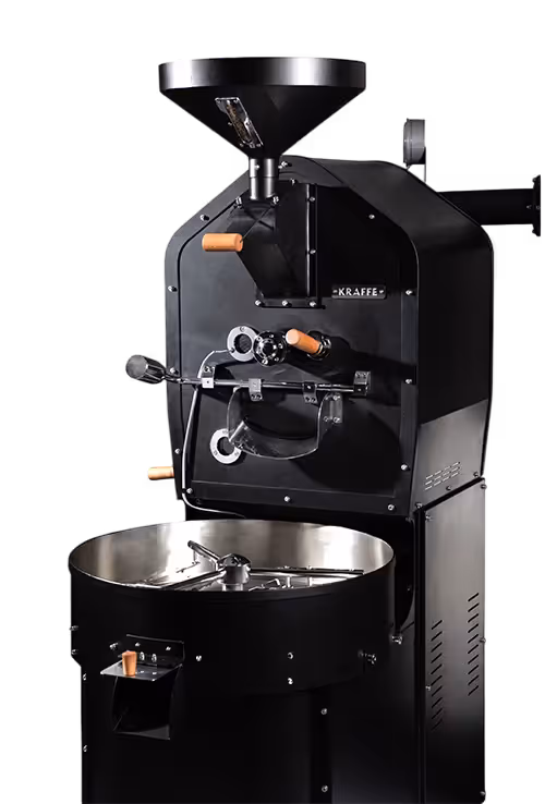Kraffe 20 kg Commercial Coffee Roasting Machine, side view