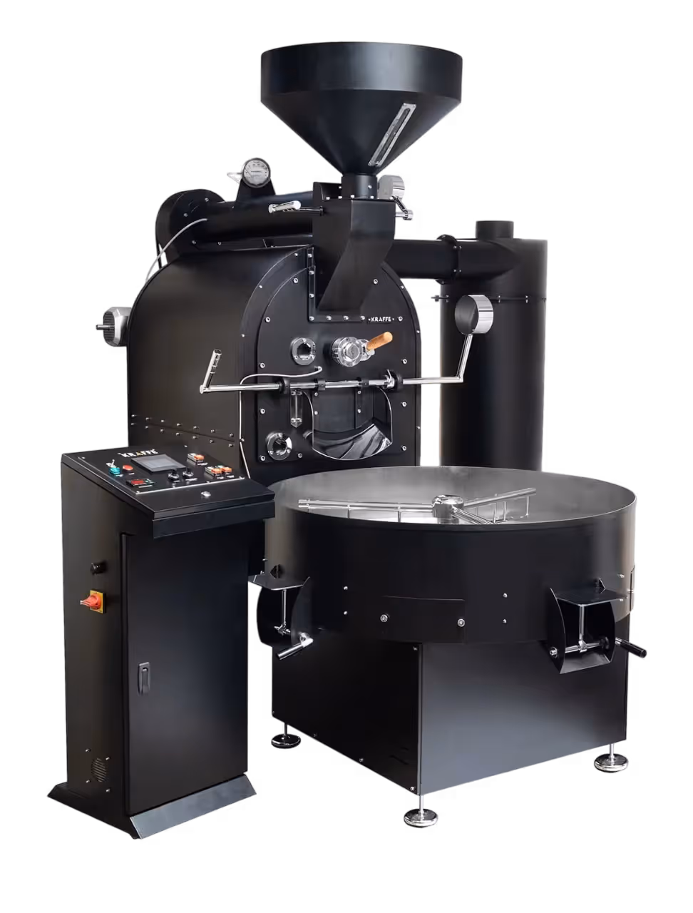 Kraffe 30 kg industrial Coffee Roasting Machine, side view