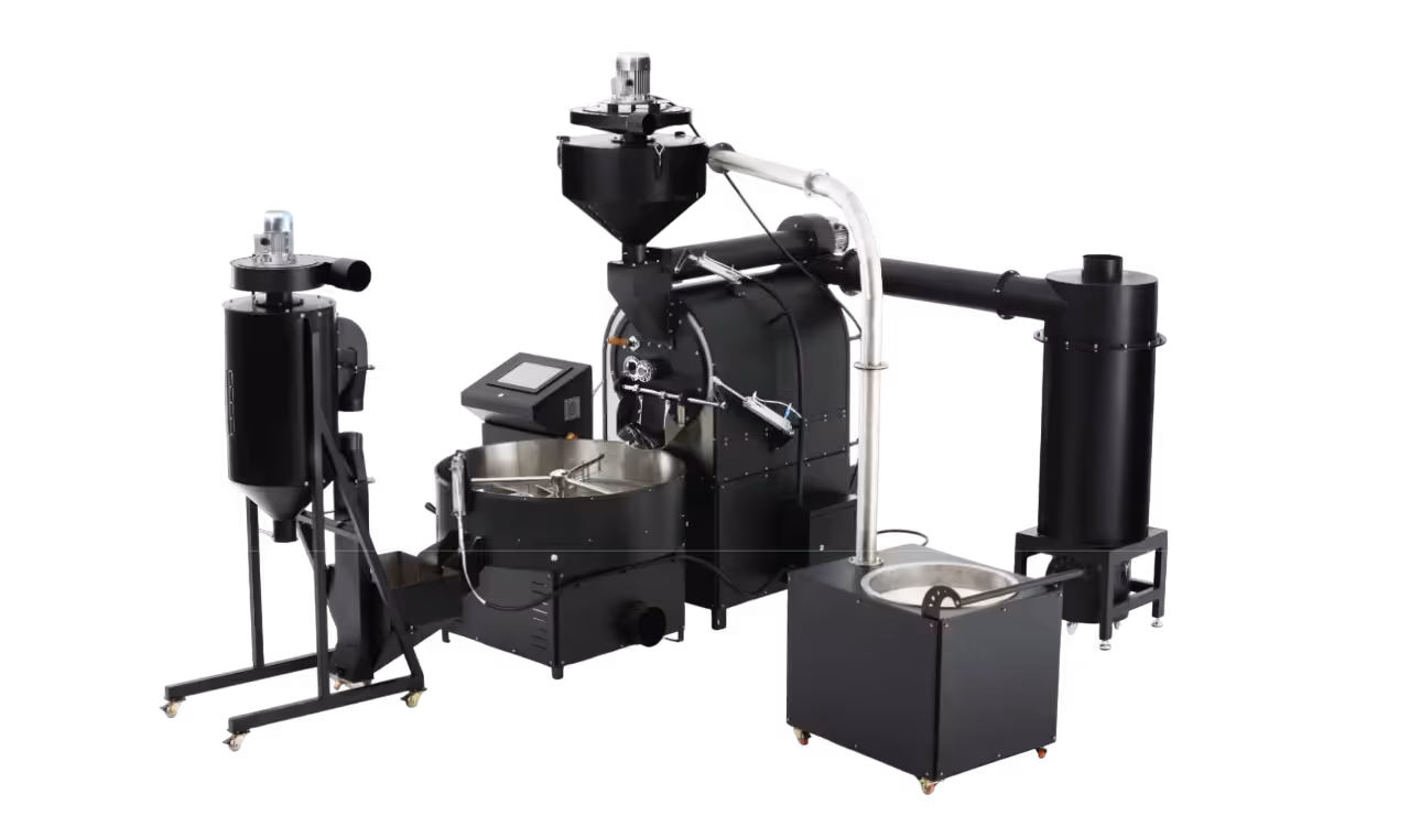 Kraffe 60 kg industrial Coffee Roasting Machine, side view