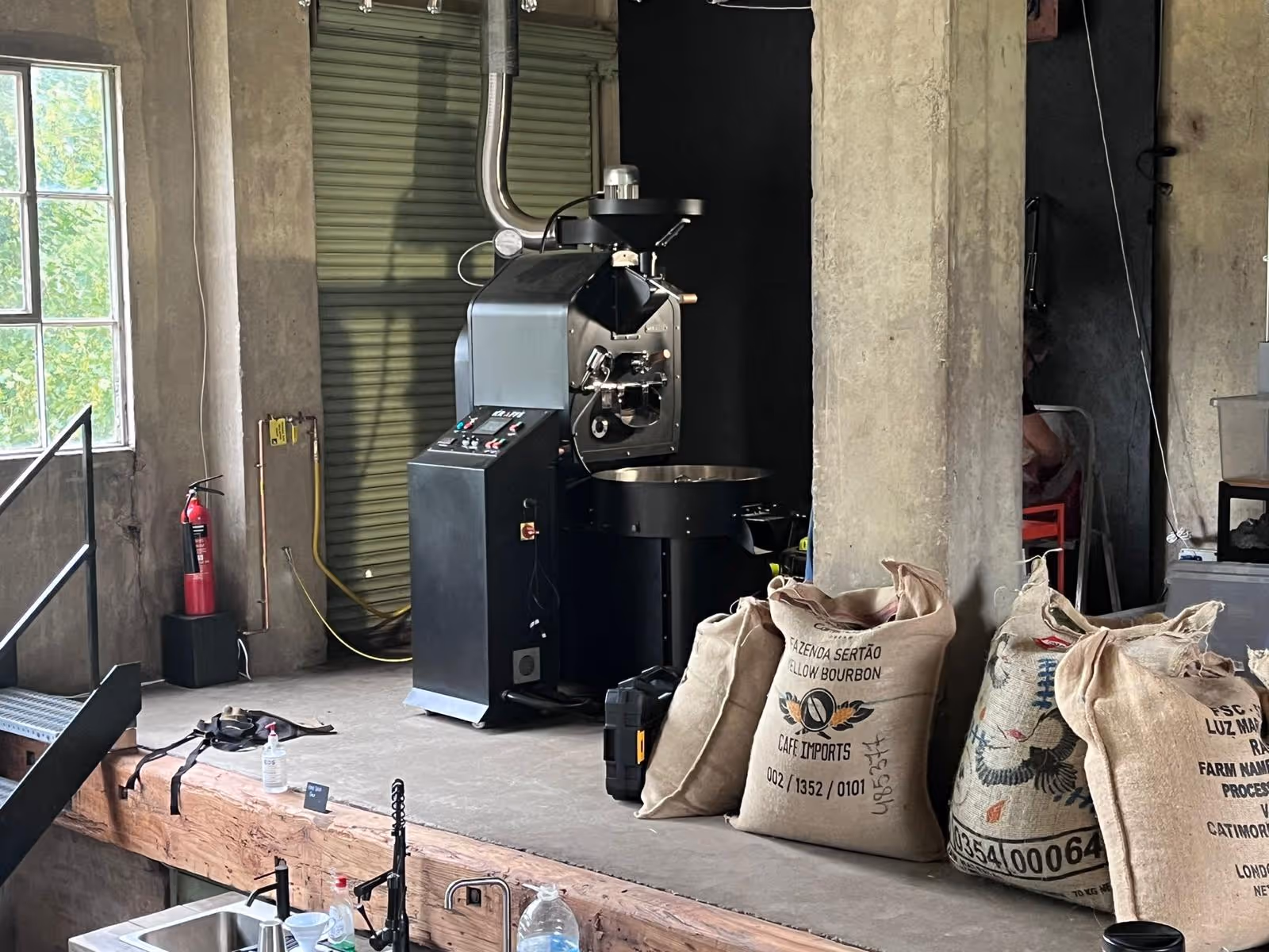 Artistic representation of Kraffe coffee roasting machines