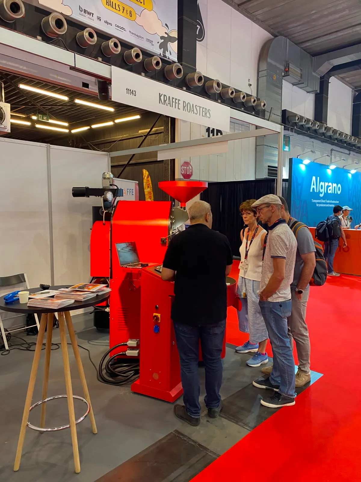 Kraffe Roasters team at the exhibition