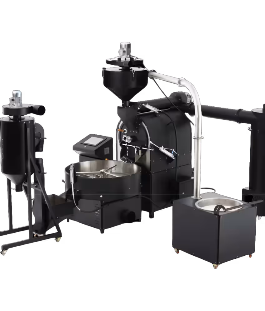 Kraffe 60 kg industrial Coffee Roasting Machine, side view
