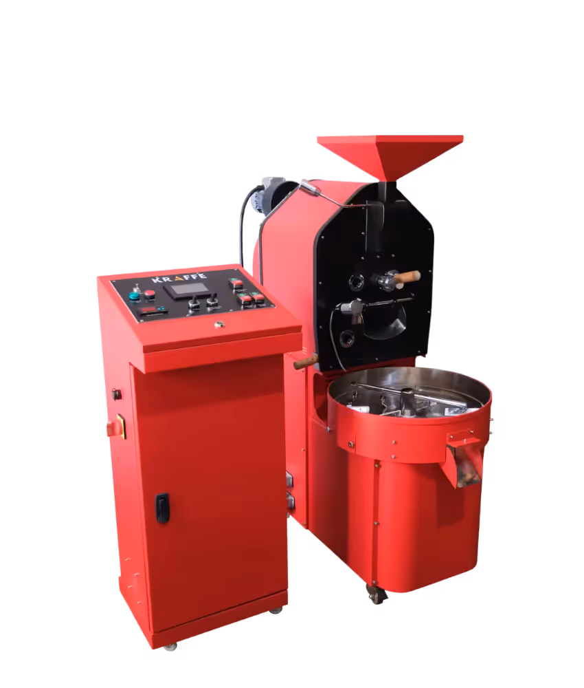 Kraffe Primi 3 kg Commercial Coffee Roasting Machine, side view