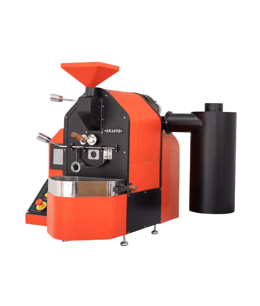 Kraffe Primi 1 kg Commercial Coffee Roasting Machine, side view