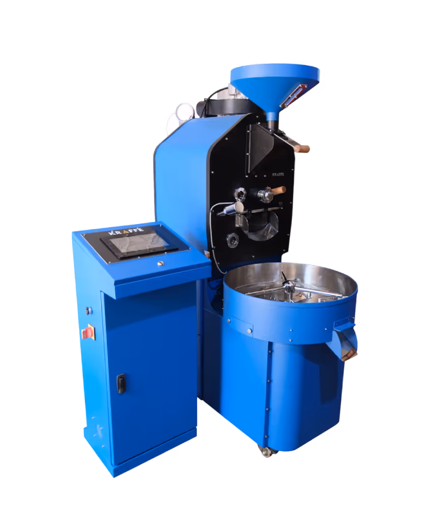 Kraffe 6 kg Commercial Coffee Roasting Machine, side view