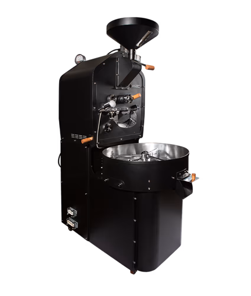 Kraffe 20 kg Commercial Coffee Roasting Machine, side view