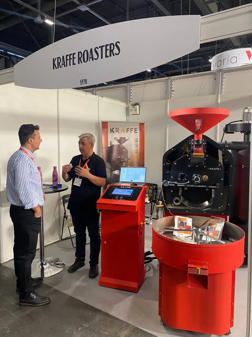 Kraffe Roasters booth at World of Coffee Geneva